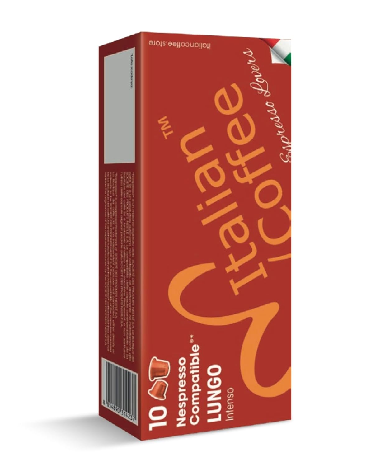 Italian Coffee Pods for Nespresso Original (Pack of 100 Regular Passione) | Compatible with Nespresso Original Machines, BPA-free espresso capsules, made in Italy, Intensity 9/10