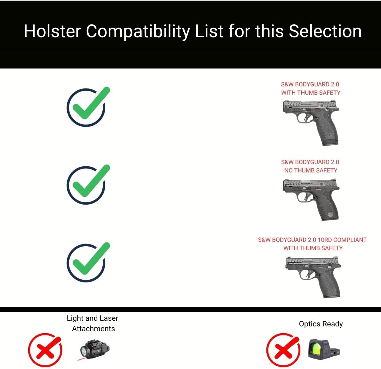 Base IWB Concealed Carry Holster Veteran Owned Made in USA - Fits
