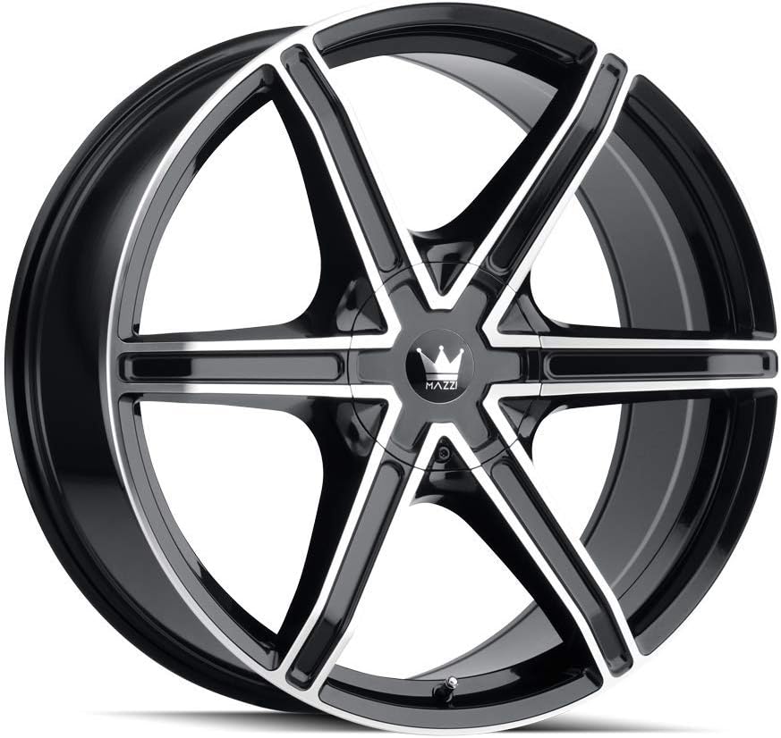 MAZZI Wheels 371-22988B Stilts 371 Black/Machined Face 22X9.5 5-115/5-139.7 18mm 87mm