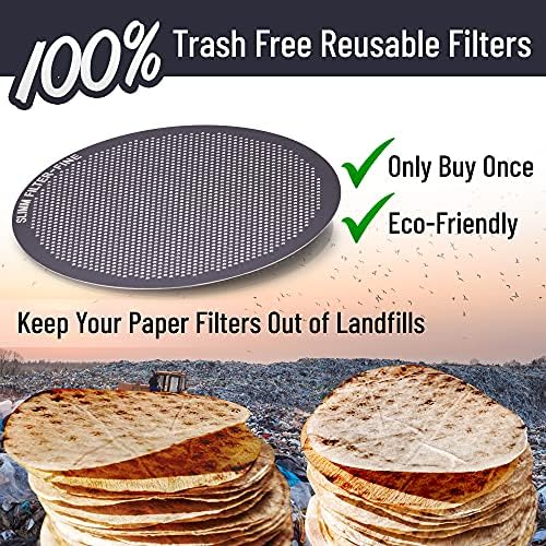 Stainless Steel Filter for AeroPress, 3 Reusable Metal Discs | Mesh, fine and ultra-fine discs. Tune body and clarity per brew. No paper waste. Reusable for years.