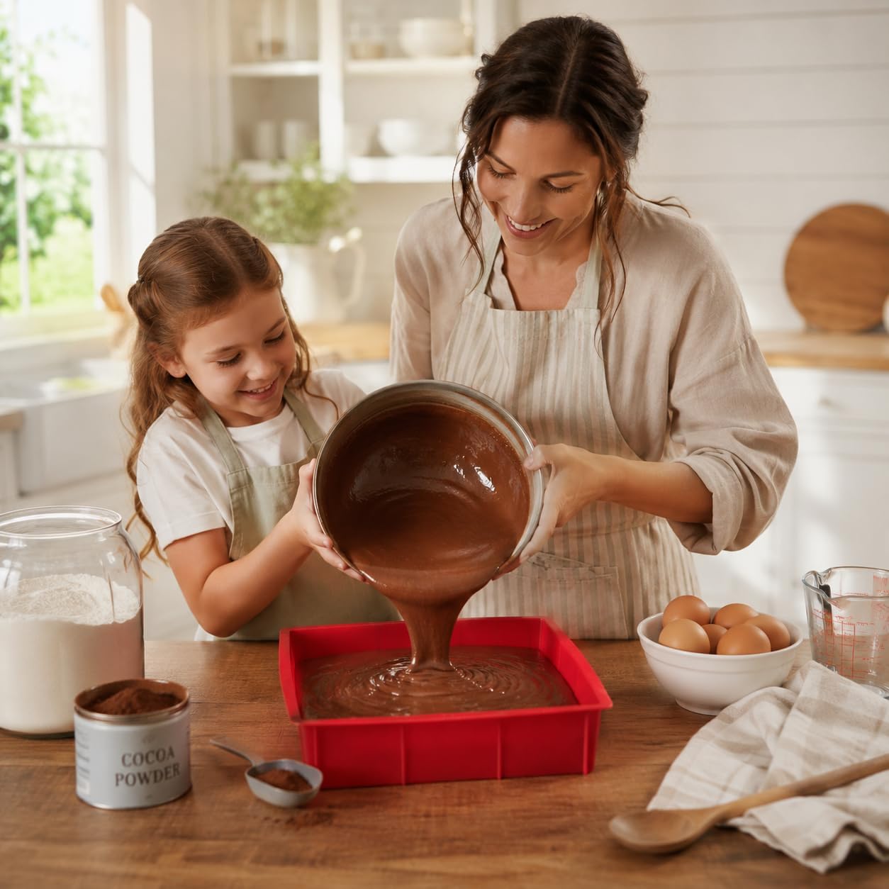 Mrs. Anderson's Baking Silicone Loaf Bread Pan, Non-Stick European-Grade Silicone