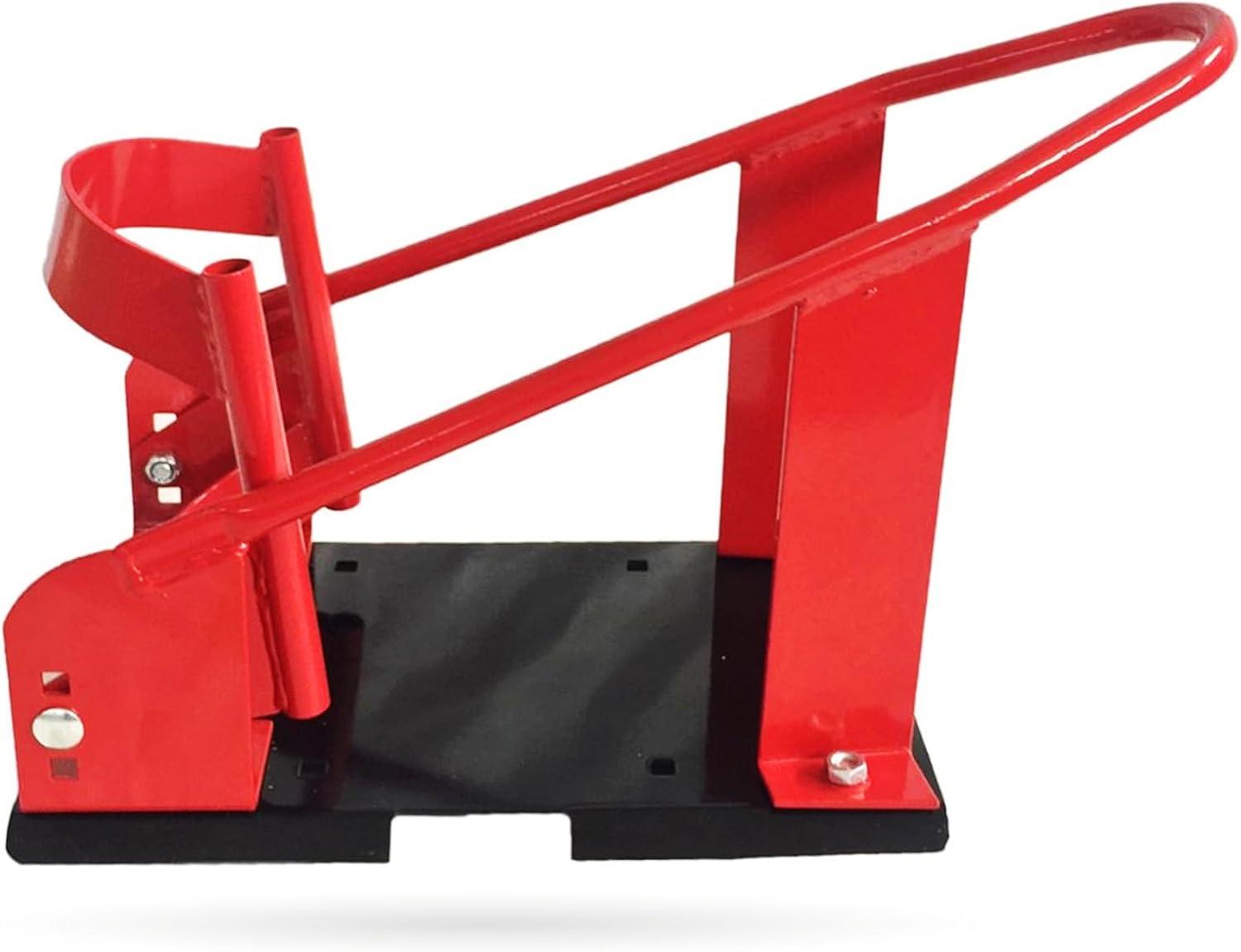 SUNROAD Adjustable Motorcycle Wheel Chock, Fits 15"-21" Front Wheels | Heavy-Duty Steel, Self-Locking Wheel Cradle, Garage, Trailer & Workshop Use