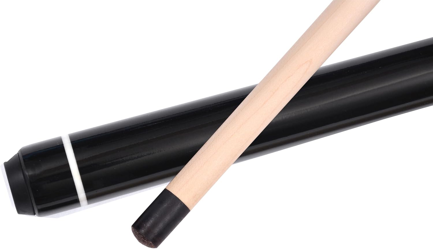 Accuplay Billiards 58" - 2 Piece Break Pool Cue Stick Made of Hardwood Canadian Maple - 23 Ounce Choose Black, Red, Green or Blue