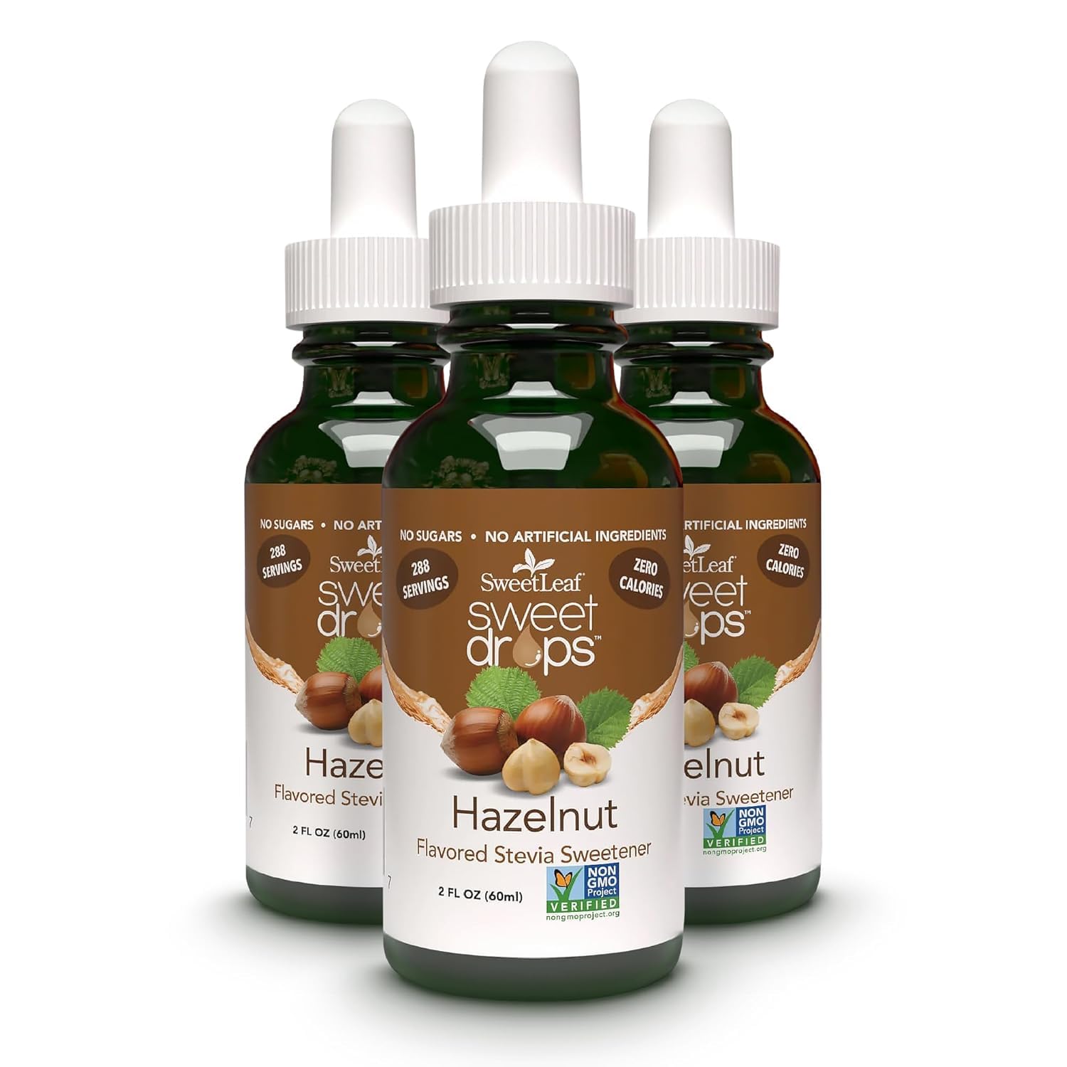 SweetLeaf Stevia Drops Liquid Sweetener, Cinnamon - 2 Fl Oz, Pack of 1 | Sweet Drops, Organic Stevia Leaf Extract, Zero Calorie, No Erythritol, Sugar Substitute, With Dropper