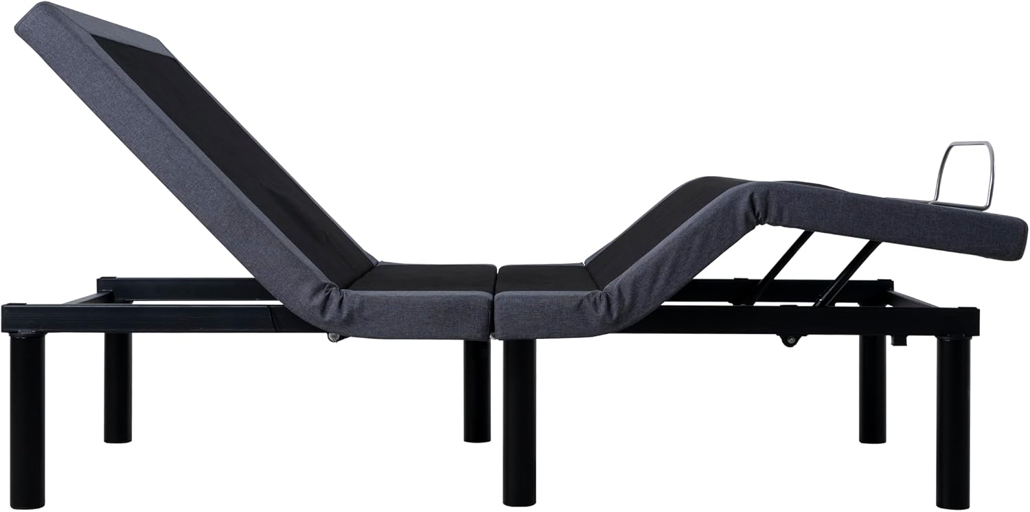 Naomi Home Idealbase Twin XL Adjustable Bed Frame with Lumbar Support | Twin Xl Adjustable Bed With Lumbar Support, Head & Foot Incline, Massage, Usb Ports, Wireless Remote & Zero Gravity