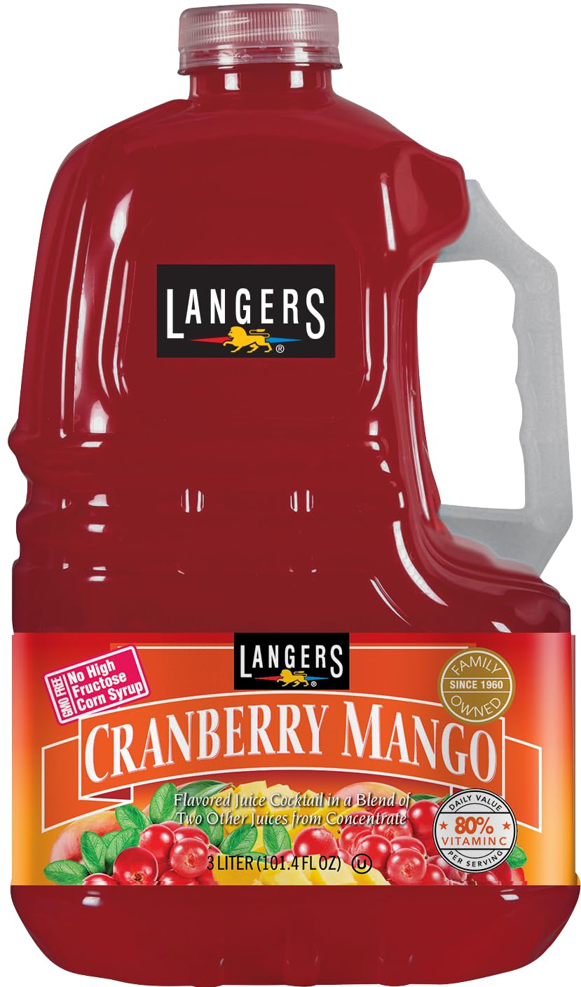 Langers Juice Cocktail, Pineapple Orange Guava, 15.2 Fl Oz (Pack of 12)