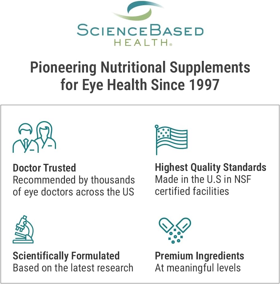 ScienceBased Health MacularProtect AREDS 2 Formula – Eye Health Vitamin & Mineral Supplement with Lutein