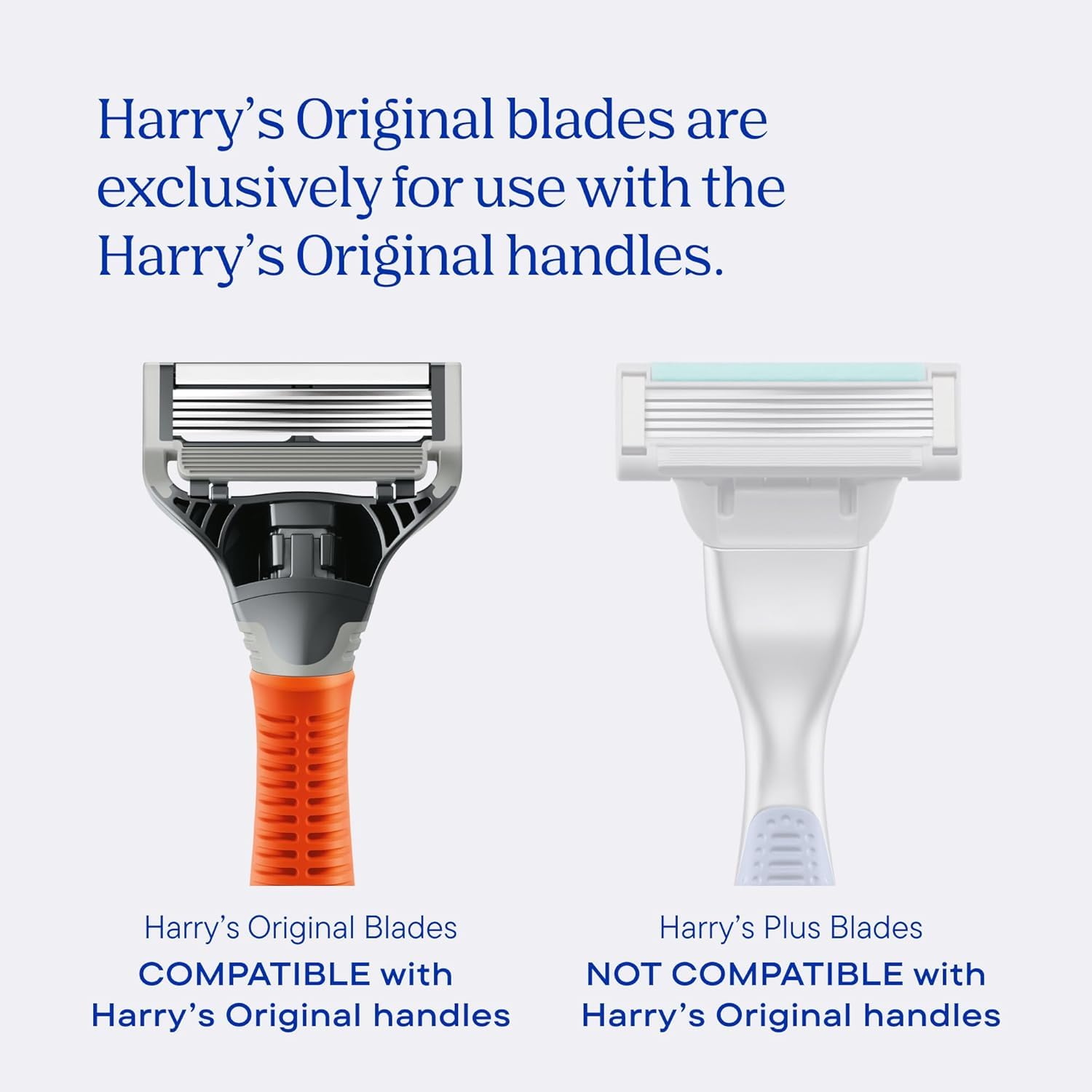 Harry's Original Shaving Kit for Men - Razor Handle, 3 Refills, Shave Gel