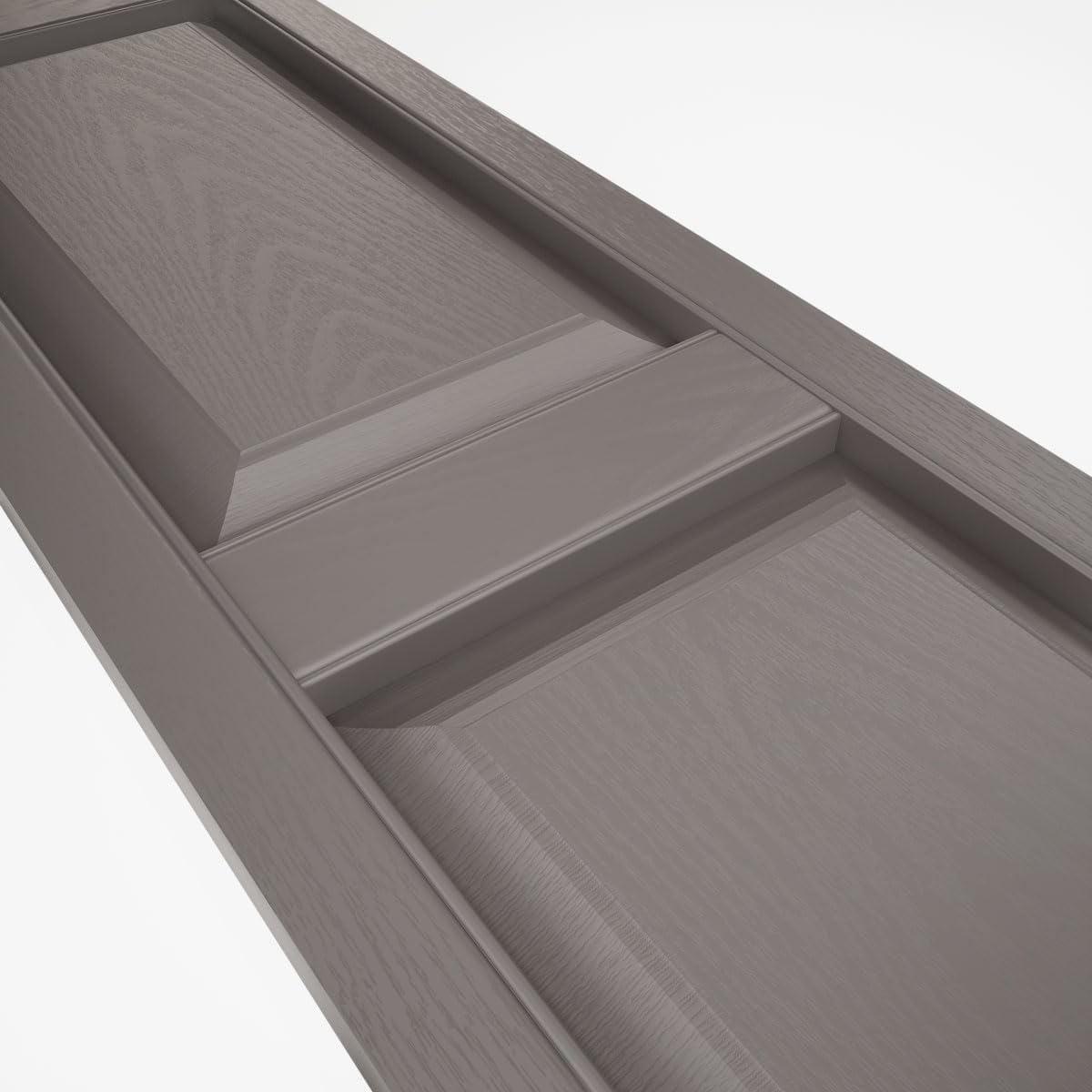 Mid America 00021247002 Standard Size Williamsburg Double Panel Vinyl Shutters, w/Installation Shutter-Lok's & Matching Screws (Per Pair), 002, 12"W x 47"H, Black
