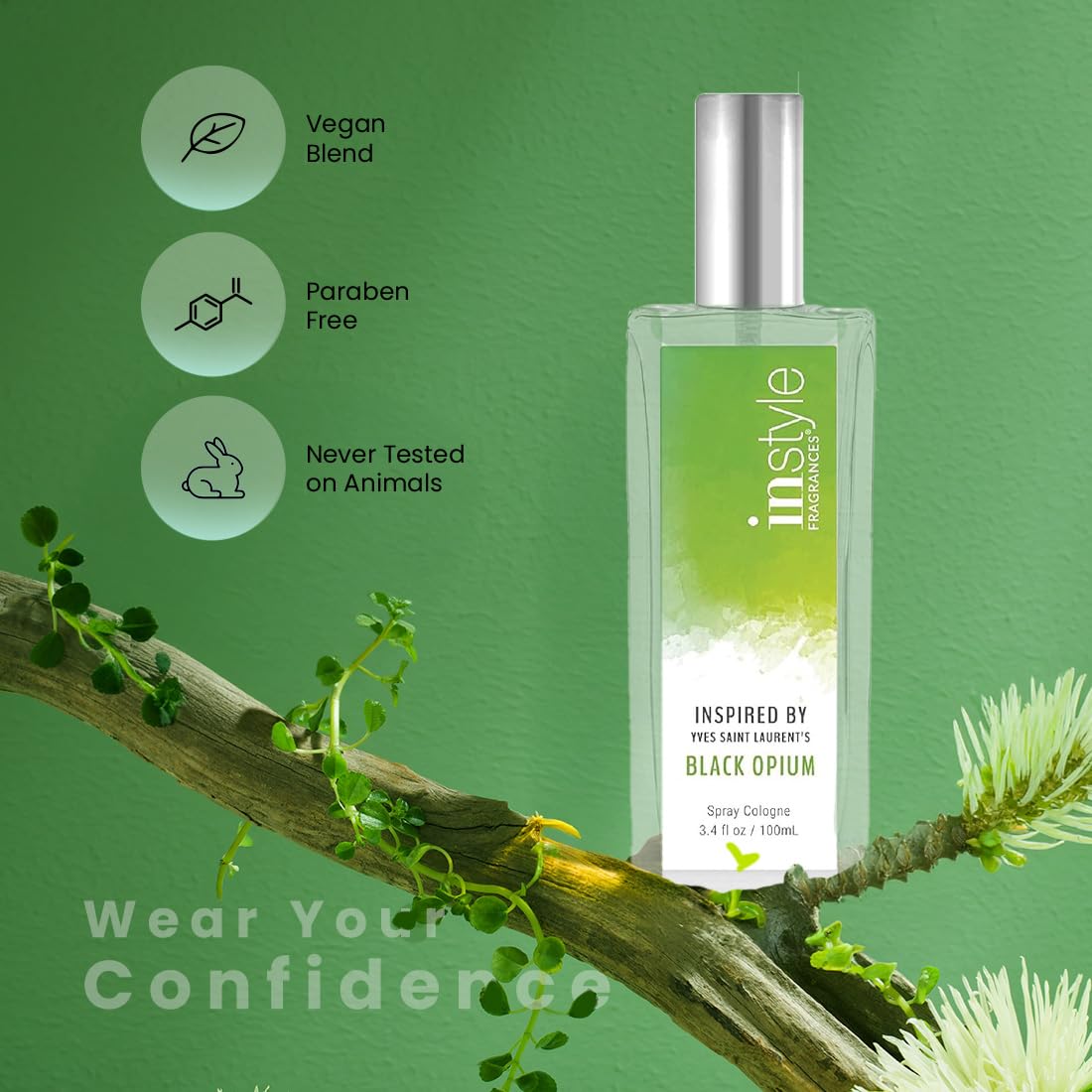 Instyle Fragrances | Inspired by Ralph Lauren's Romance | Women’s Eau de Toilette | Vegan, Paraben Free, Phthalate Free | Never Tested on Animals | 3.4 Fluid Ounces
