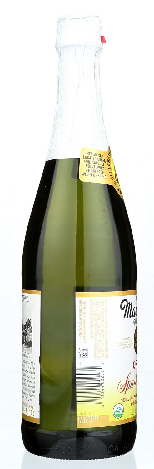 Martinelli's Organic Sparkling Apple Grape 25.4 Fl Ounce