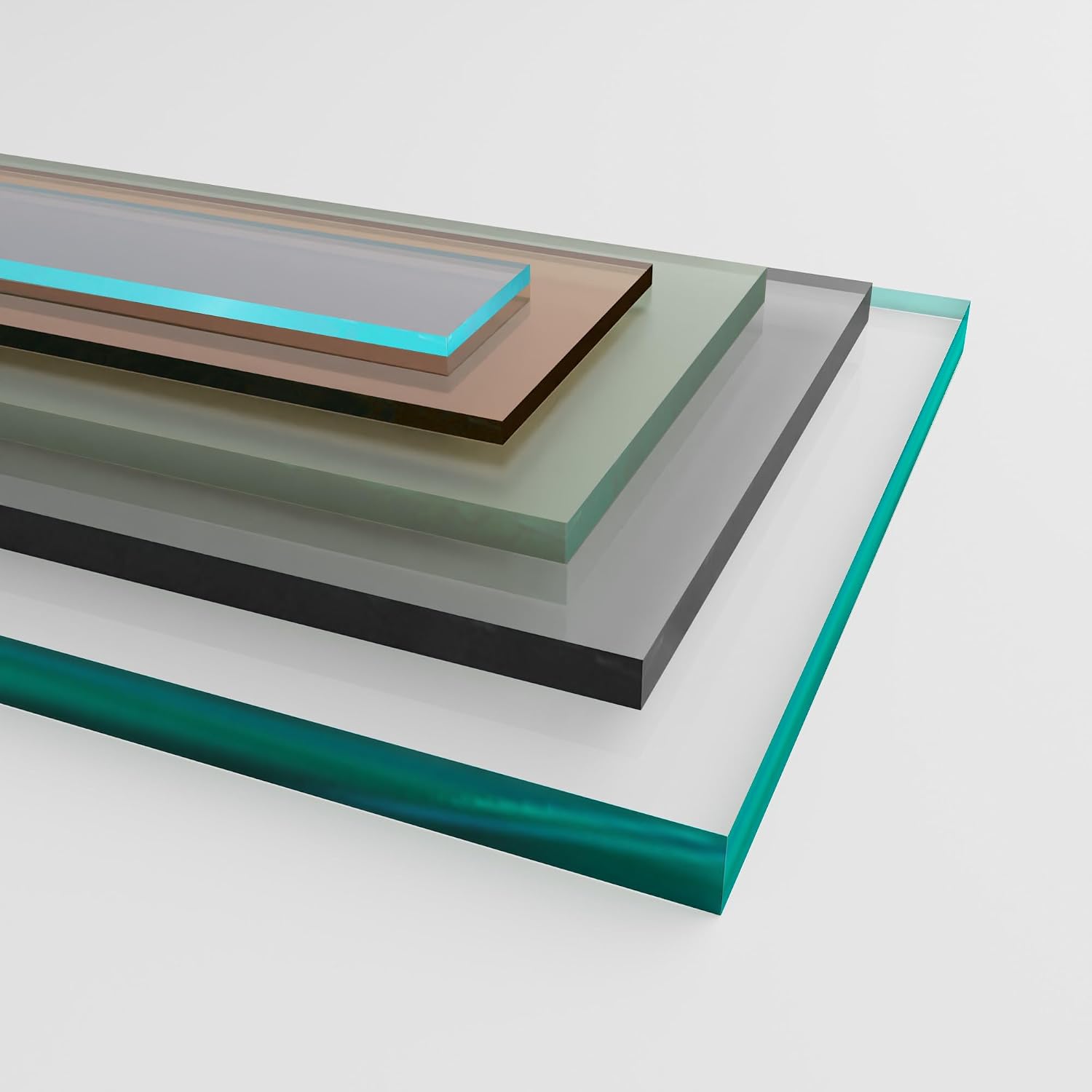 Clear Tempered Glass Table Top 22 Inch Square Flat Polished Edge with 1/4 Inch Thickness for Dining, Coffee or Side Tables by Fab Glass and Mirror
