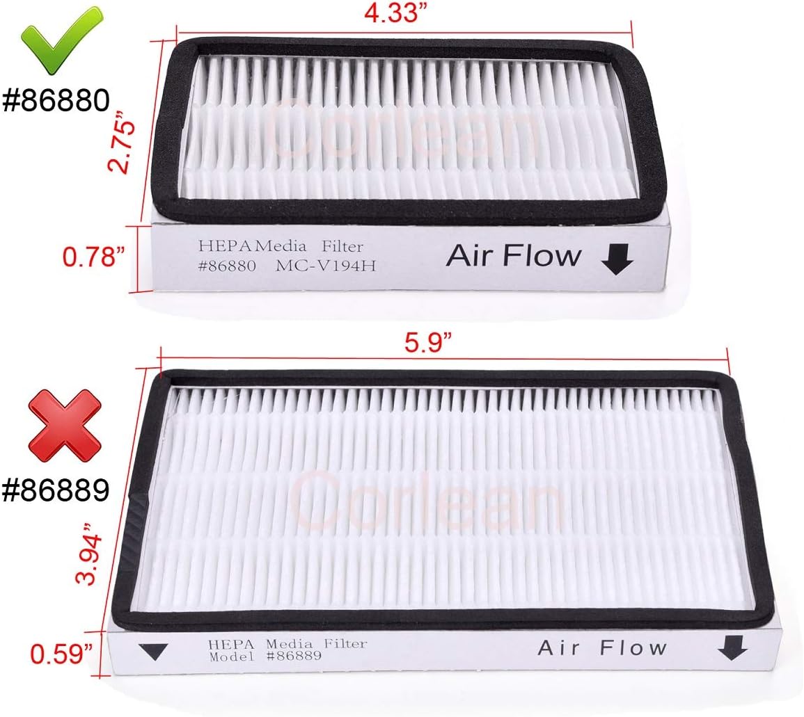 4-Pack - Kenmore EF-2 86880 Exhaust Vacuum HEPA Filters. Compare to Replace Sears Kenmore Part # 20-86880 (86880), 40320, EF2