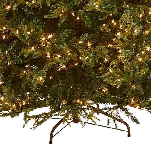National Tree Company 7.5ft Pre-Lit Fraser Grande Artificial Christmas Tree | 1,000 Clear Lights, 3,719 Tips, Includes Stand, Green