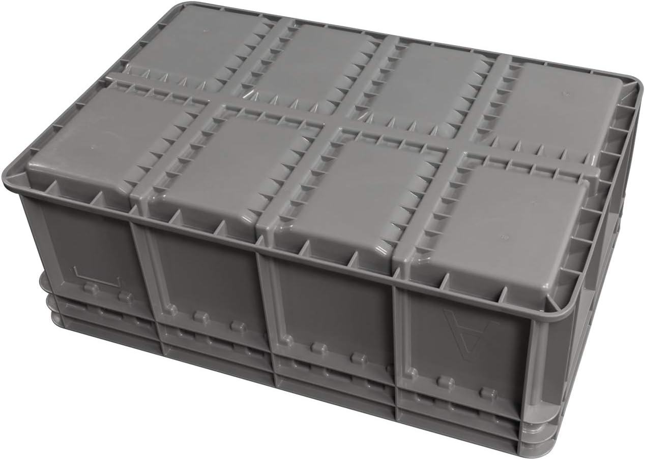 Akro-Mils 38358 Heavy-Duty Stacking Multi-Load Straight Wall Container Shuttle Tote for ASRS Automated Storage and Retrieval Systems