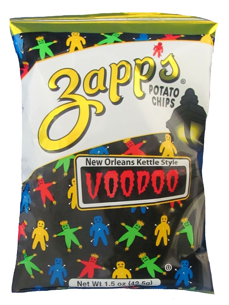 Zapp’s New Orleans Kettle-Style Potato Chips Hotter n Hot Jalapeno Flavor (2 oz Bags, 25 Count), Crunchy Chips with a Spicy Kick, Perfect On-The-Go, Gluten Free Snack