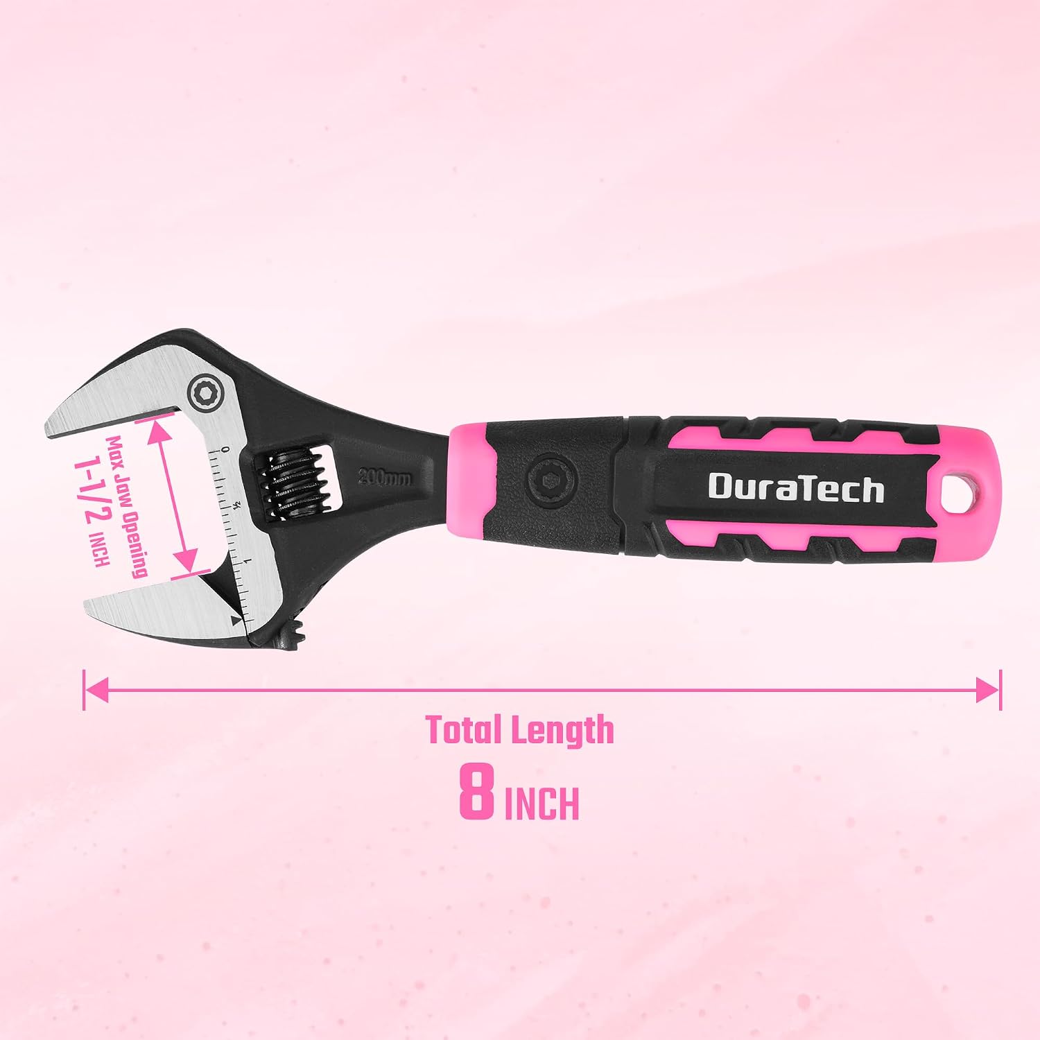 DURATECH 10-Inch Wide Jaw Adjustable Wrench