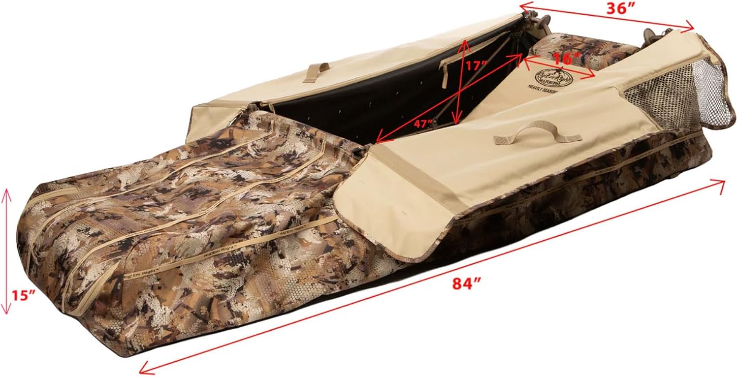 Rig'Em Right Outdoors X-Factor Layout Blind, Gore Optifade Marsh