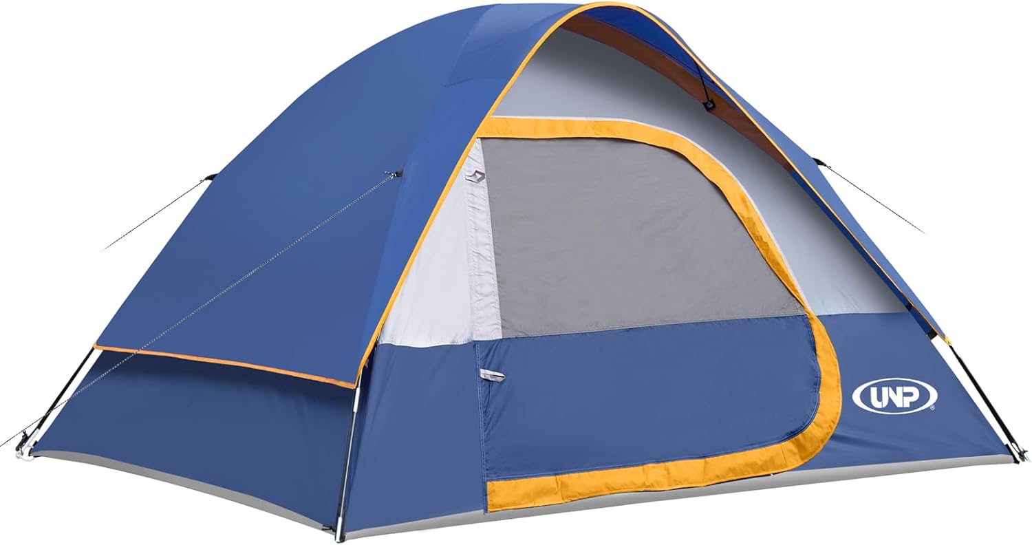 Camping Tent 2-4 Person, Waterproof Windproof Tent with Rainfly Easy Set up-Portable Dome Tents for Camping…