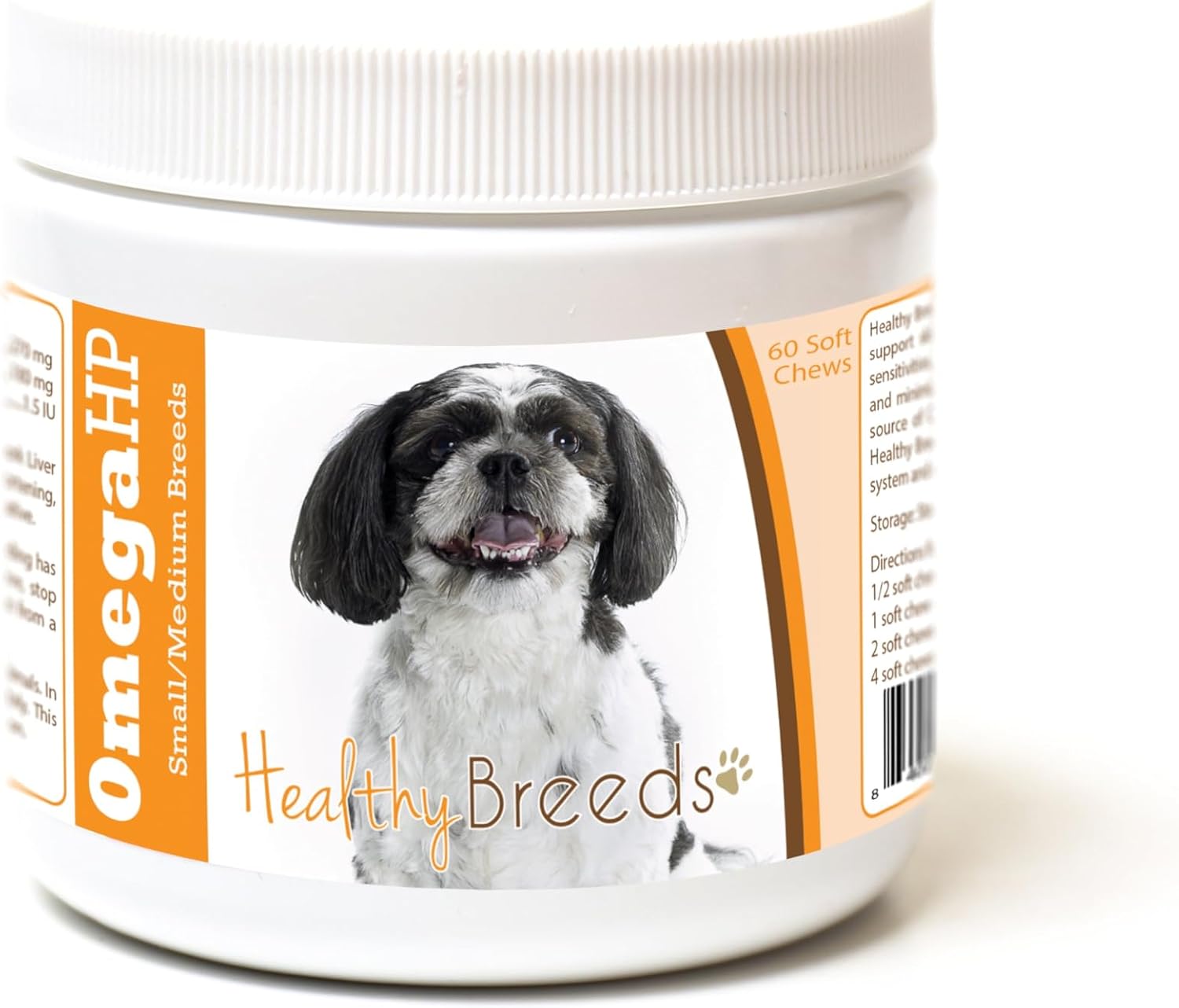 Healthy Breeds Siberian Husky Omega HP Fatty Acid Skin and Coat Support Soft Chews 60 Count