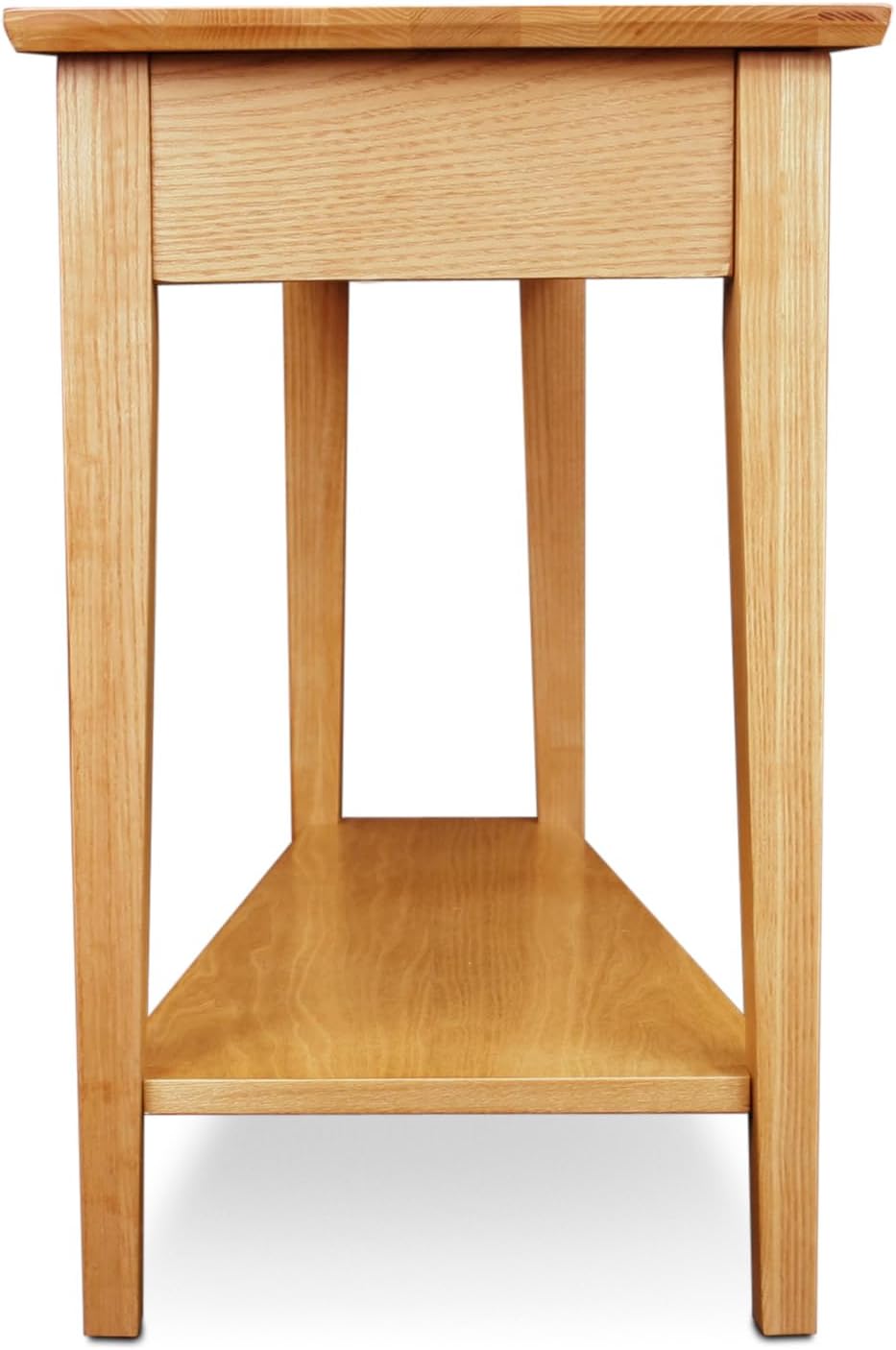 Leick Home Delton Wedge End Table, 17", Sienna