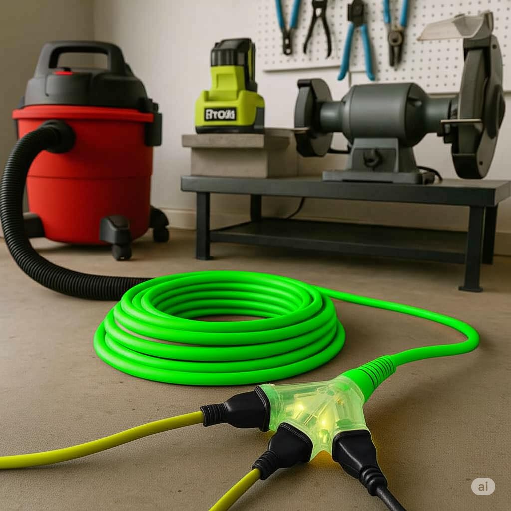 12/3 10 ft Extension Cord 3 Prong Grounded Plug 12 Gauge Extension Cord 10 ft Lighted Indoor Outdoor SJTW Heavy Duty 12 Gauge 10 feet Extension