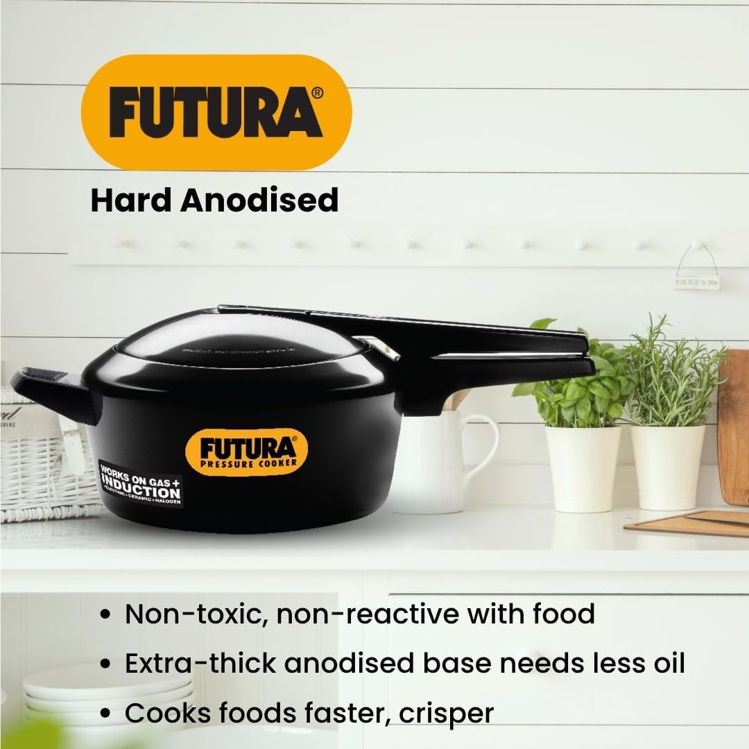 FUTURA PRESSURE COOKER, 2 Liter, GRAY
