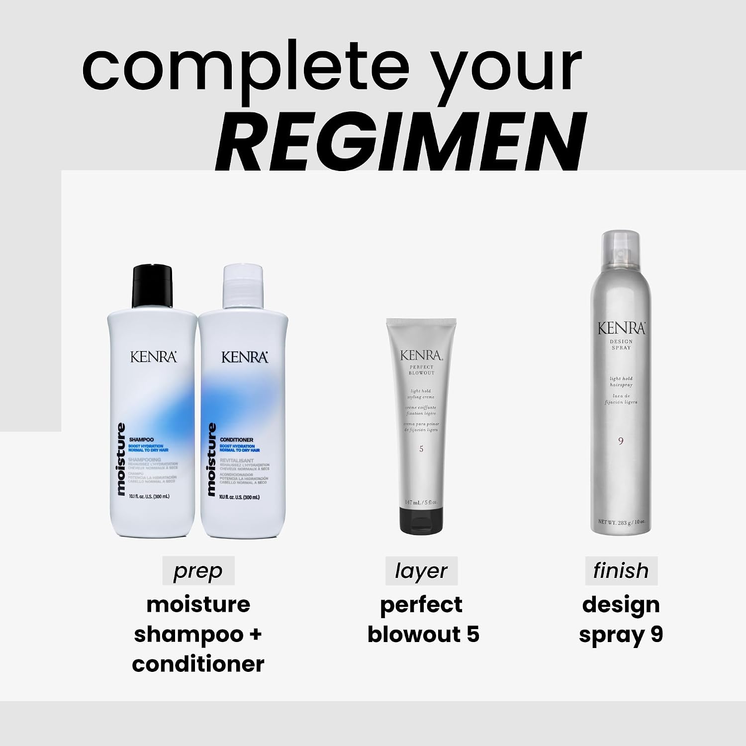 Kenra Design Spray 9 | Light Hold Hairspray | Tames Frizz & Flyaways | Lightweight, Brushable Formula | All Hair Types