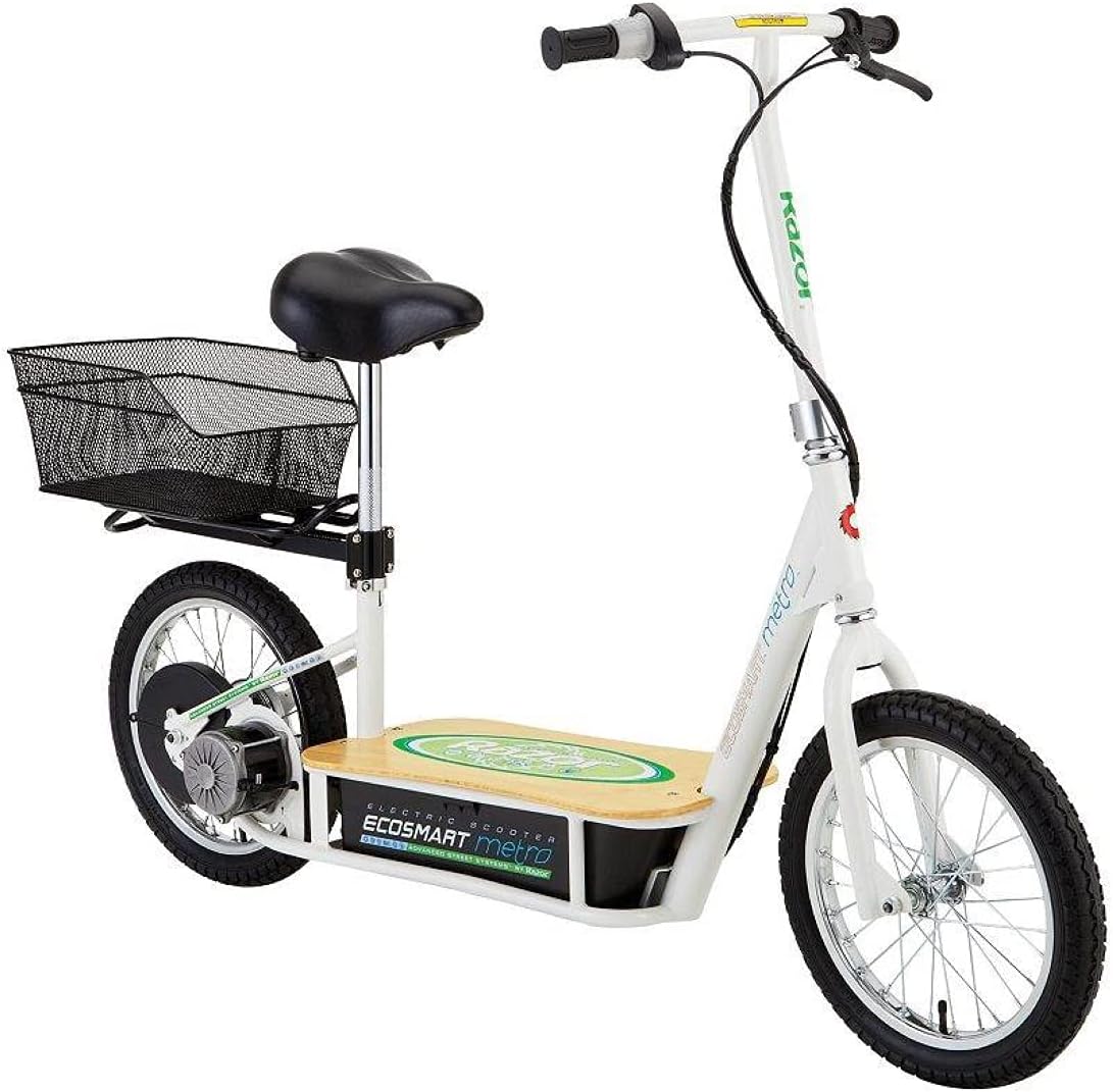 Razor EcoSmart Metro Electric Scooter for Adults - 500W High Torque Motor, Up to 18MPH, 16" Air Filled Tires, Rear Wheel Drive