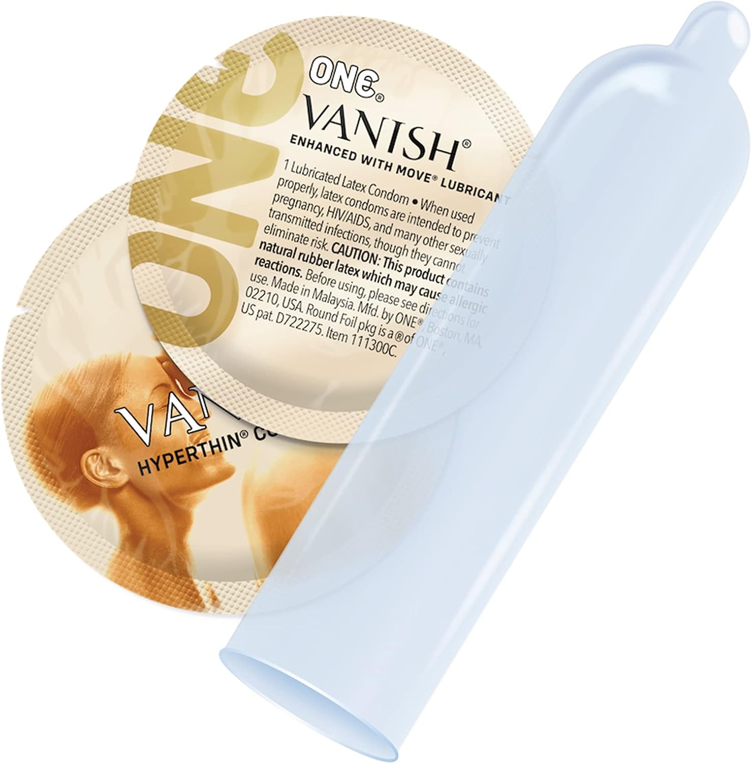 ONE® Condoms Vanish Hyperthin | Ultra Thin Latex Condoms 100 Pack