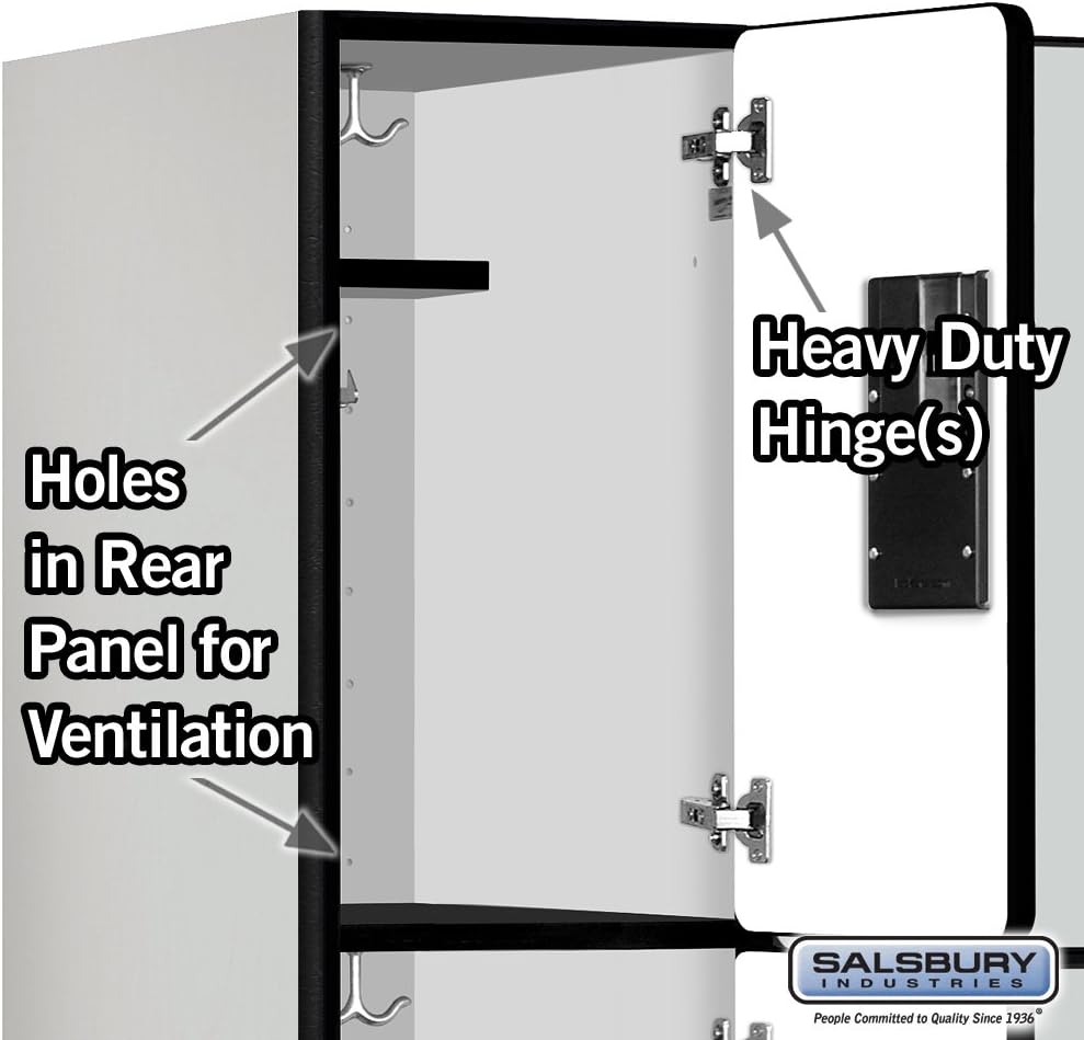 Salsbury Industries 36365MAH Six Tier Box Style Designer Wood Locker, 6' 3" x 15", Mahogany