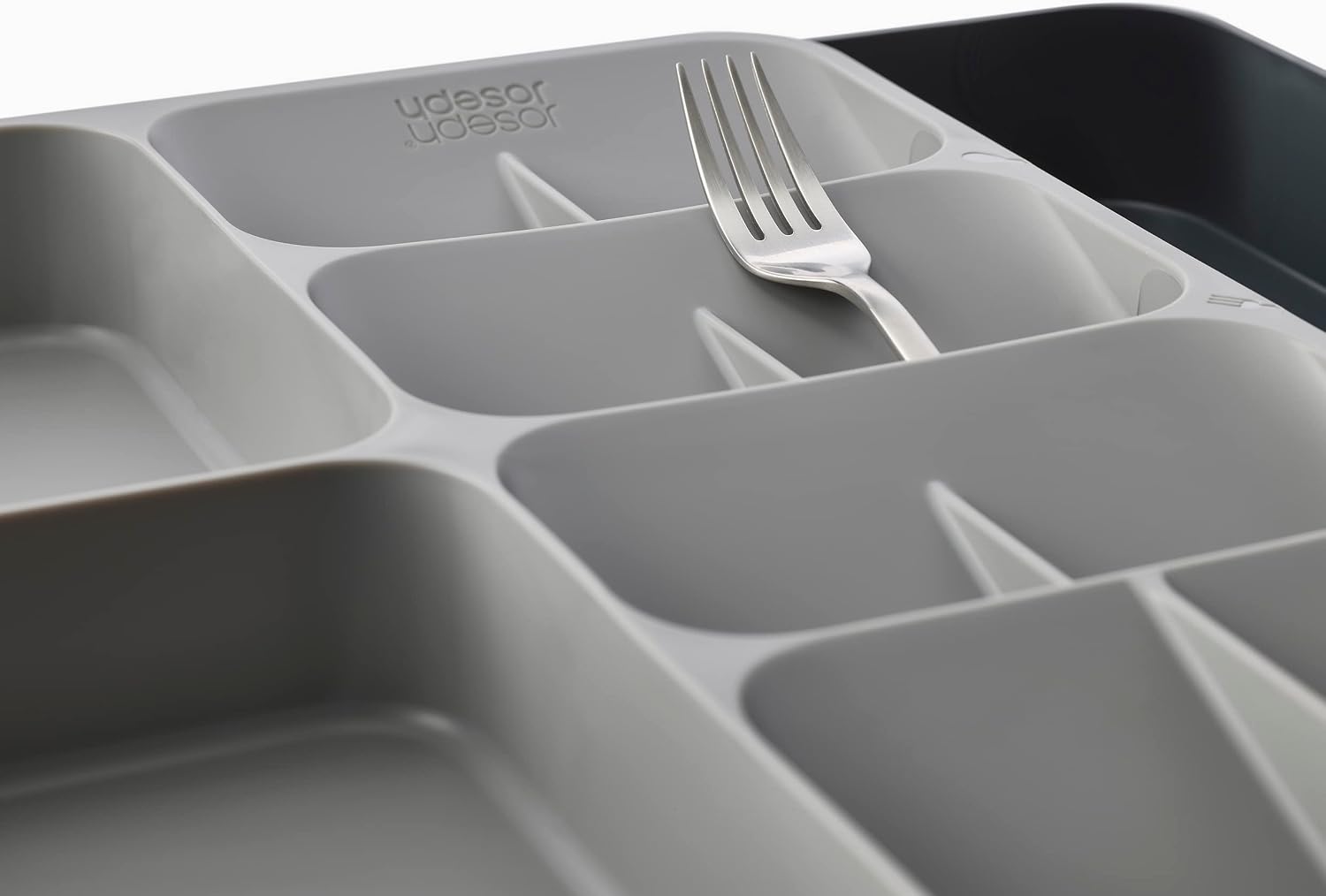 Joseph Joseph DrawerStore Knife Organizer, holds up to 9 knives, Kitchen Organization & Drawer Storage – Compact, Gray