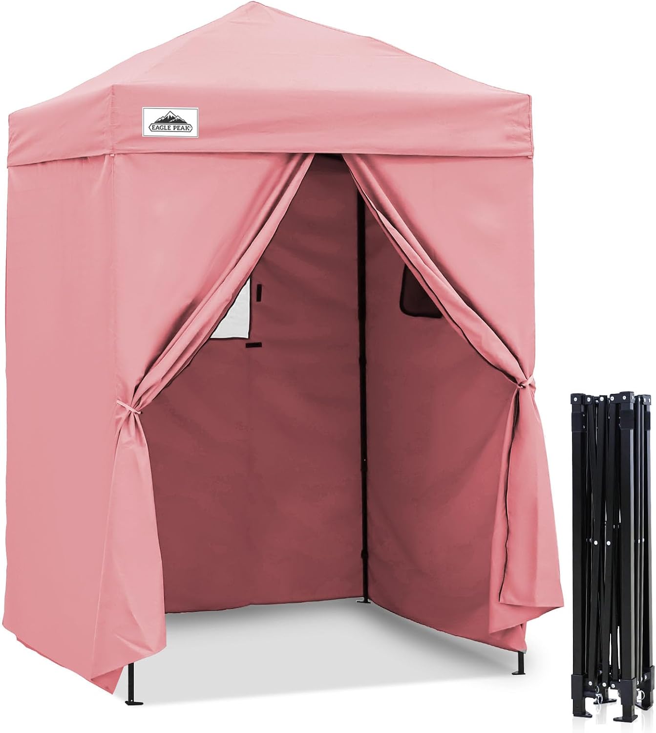 EAGLE PEAK 4x4 Pop Up Changing Tent, Outdoor Changing Room, Gray/White