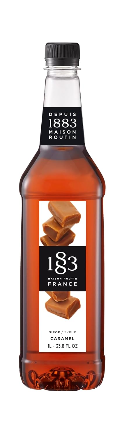 1883 Maple Syrup for Drinks, Made in France, 1 Liter Glass Bottle