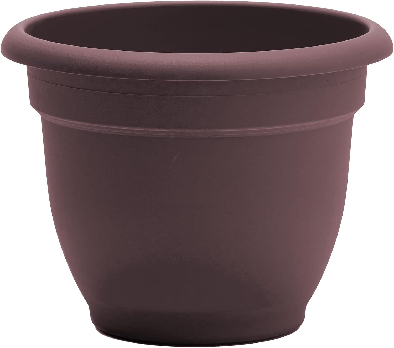 Bloem Ariana Pot Planter: 16" - Black - Durable Resin Pot, for Indoor and Outdoor Use, Gardening, Self Watering Disk Included, 6 Gallon Capacity