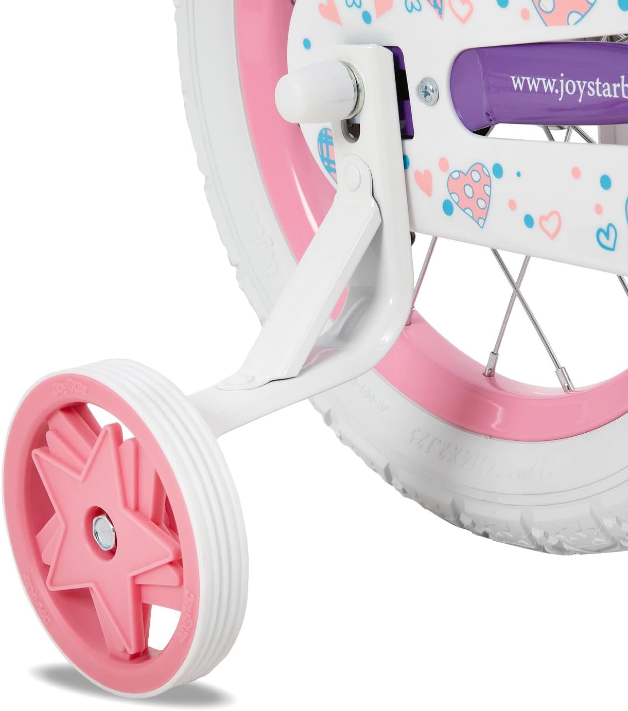 JOYSTAR Angel Girls Bike for Toddlers and Kids Ages 2-12 Years | 12-20 Inch Kids Bike with Training Wheels & Basket, 20 24“ Bicycle with Kickstand