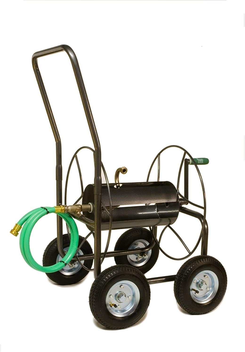 Yard Butler Hose Cart, Metal Hose Caddy, 2 Wheels, 200 Feet | Wheeled Metal Hose Cart Caddy, Suitable for Gardens, Lawns, Fields, and Outdoors, Durable Construction