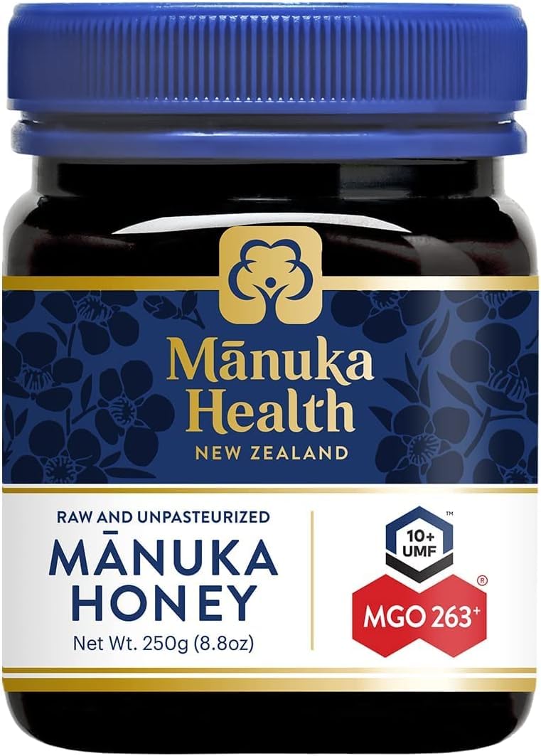 Manuka Health UMF 16+/MGO 573+ Manuka Honey (250g/8.8oz), Superfood, Authentic Raw Honey from New Zealand