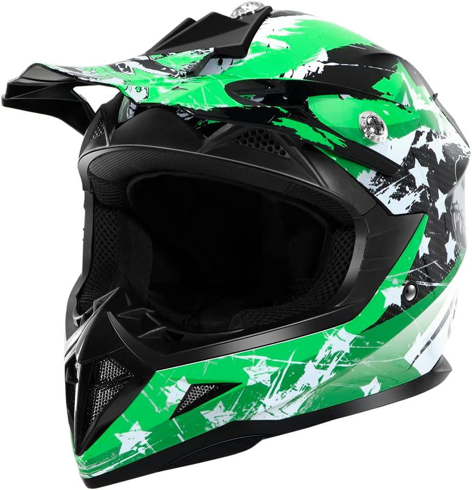 Motocross Youth Kids Helmet DOT Approved - YEMA Helmet YM-211 Motorbike Moped Motorcycle Off Road Helmet for Boys Girls