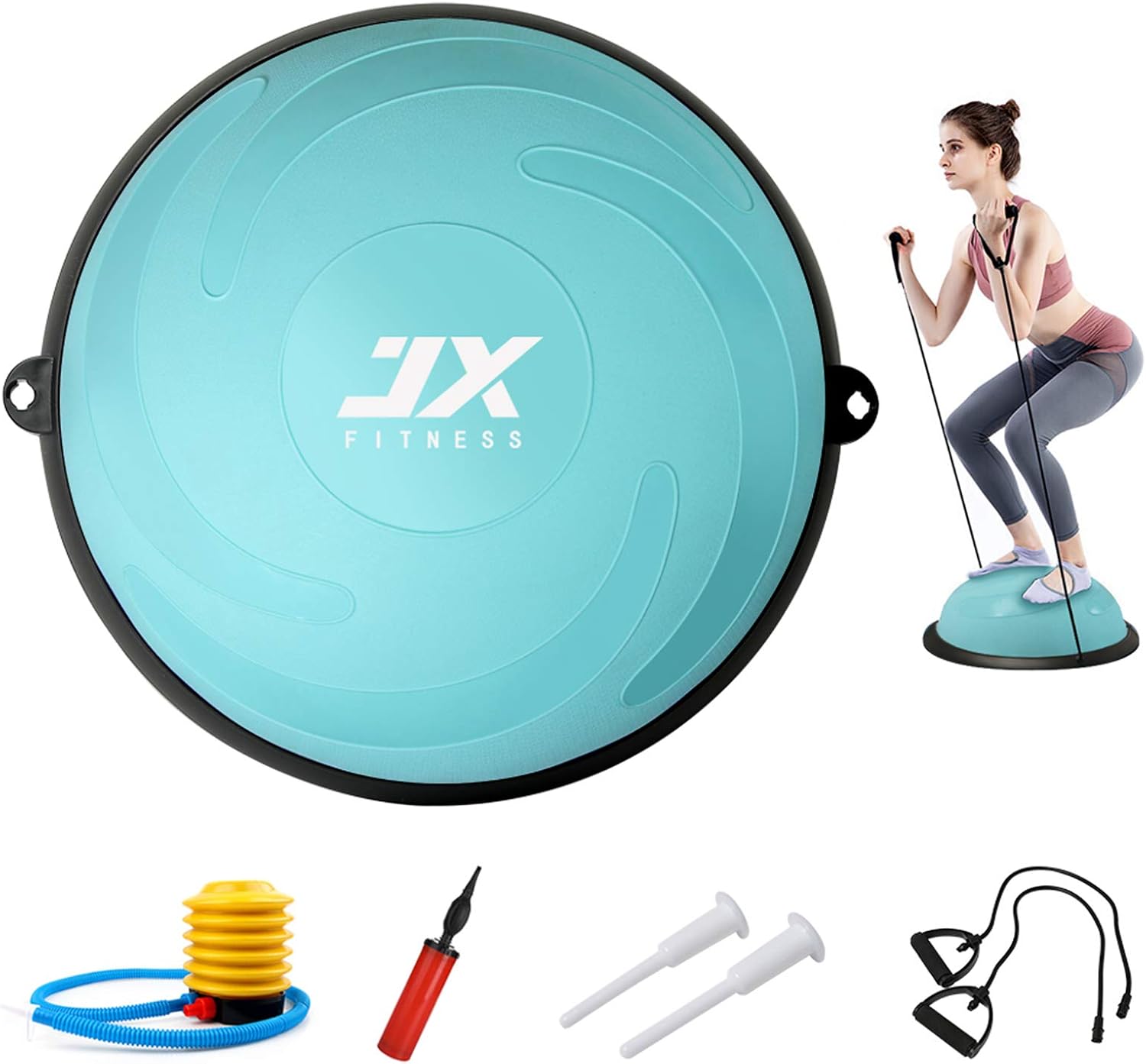 JX FITNESS 58cm Balance Half Ball Trainer