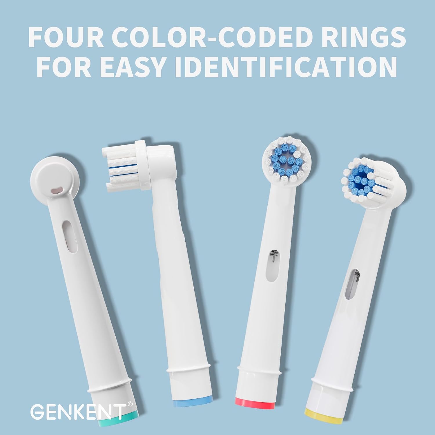 Replacement Toothbrush Heads Compatible with Oral-B Braun 20 Pcs | Professional Electric Toothbrush Brush Heads for Oral B Replacement Head Refill Pro 500/1000/1500/3000/3757/5000/7000/7500