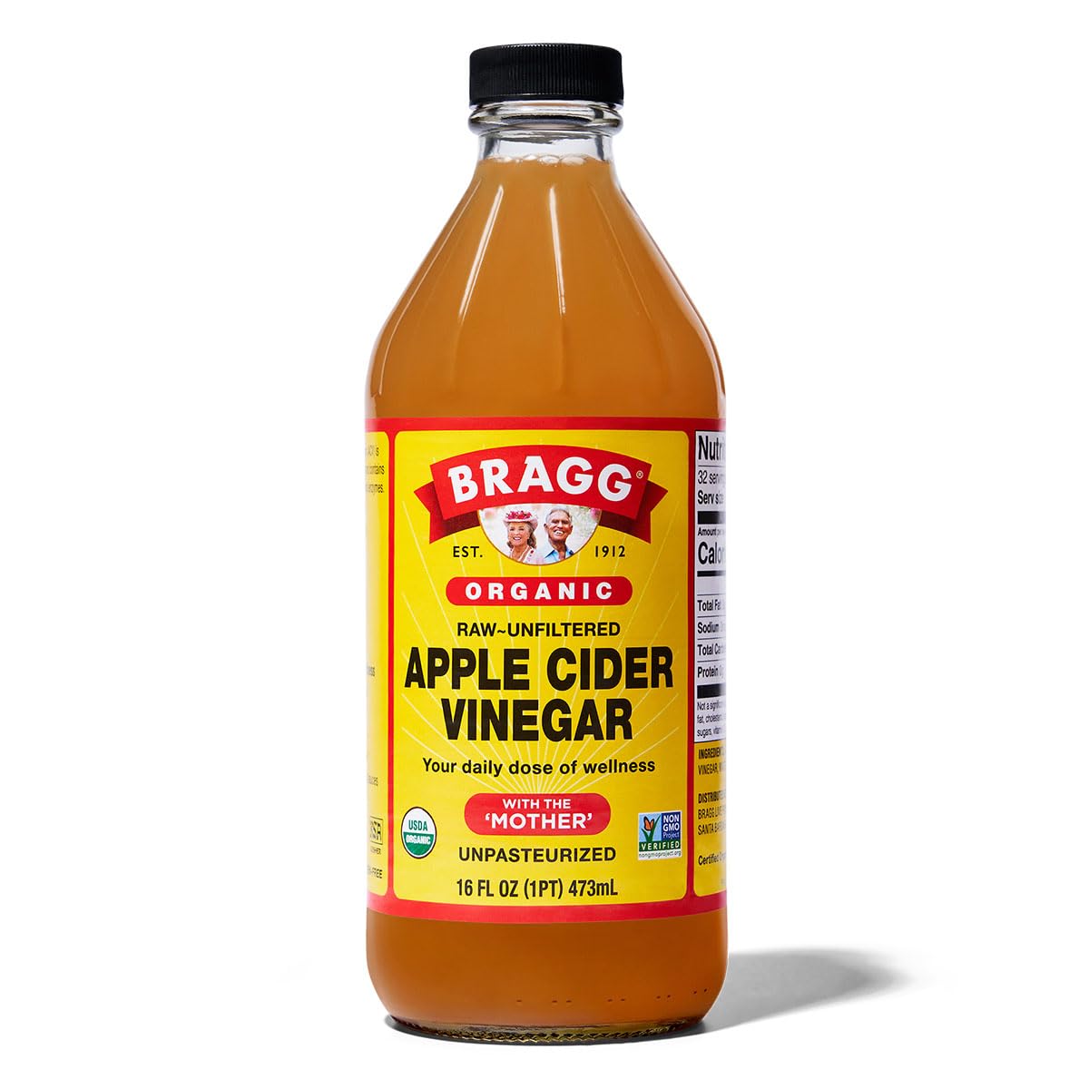 Bragg Organic Raw Apple Cider Vinegar, 32 Ounce - 1 Pack | Raw and Unfiltered