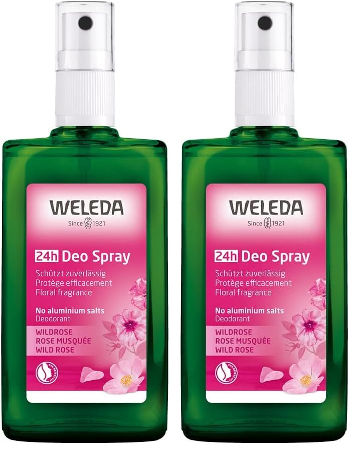 Weleda Wild Rose 24h Deodorant Spray, 3.4 Ounce