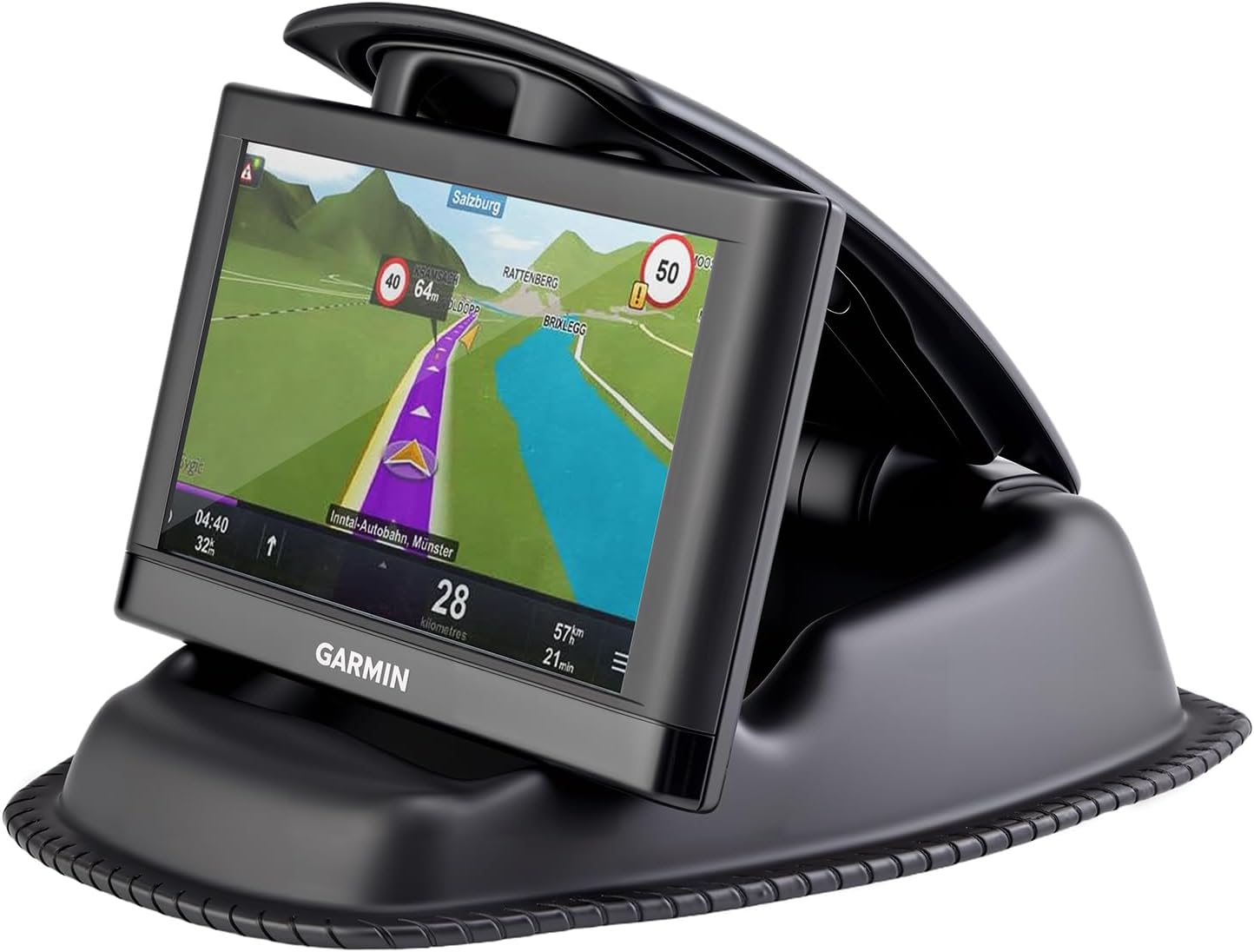 APPS2Car GPS Holder for Car, Weighted Beanbag Dash Mount for Garmin | GPS Dash Mount for Garmin Nuvi, Drive, dēzl & TomTom, Fits 3.5"–6" GPS