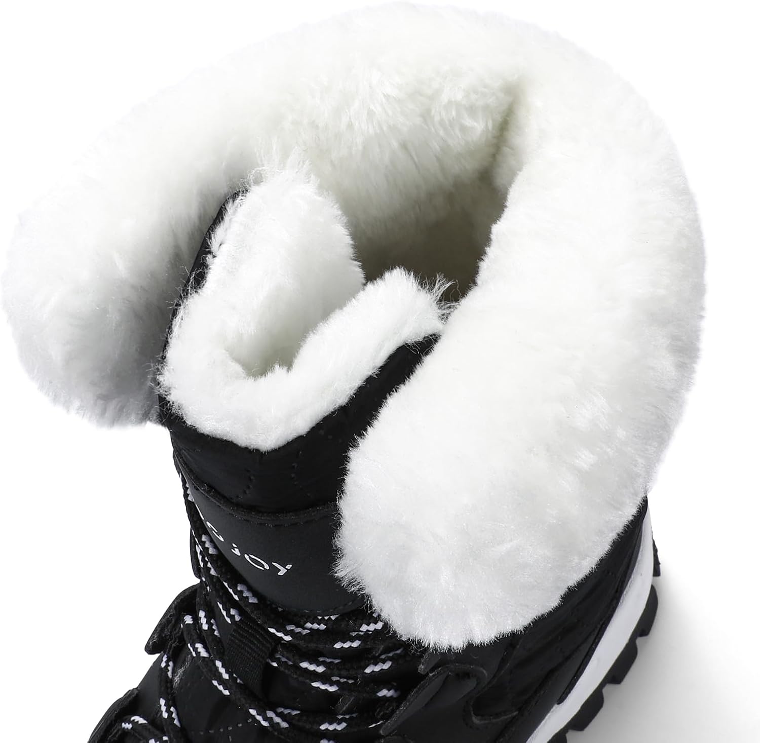 COOJOY Womens Waterproof Winter Snow Boots Warm Shoes Furry Mid Calf Lightweight Walking Hiking Booties
