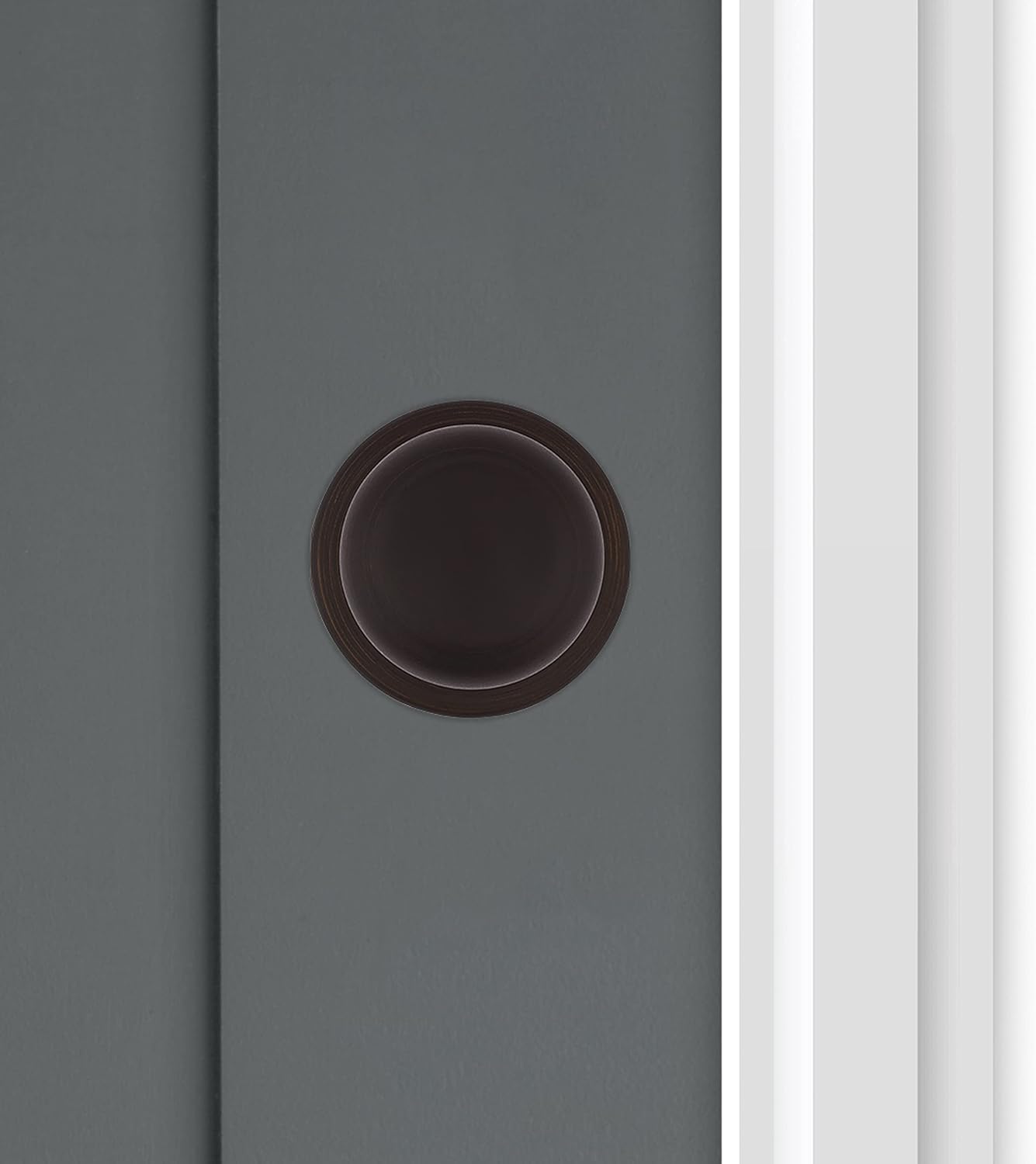 Kwikset Cove Interior Privacy Door Knob with Lock, Door Handle For Bathroom and Bedroom, Satin Nickel Keyless Turn Lock Doorknob, with Microban Protection