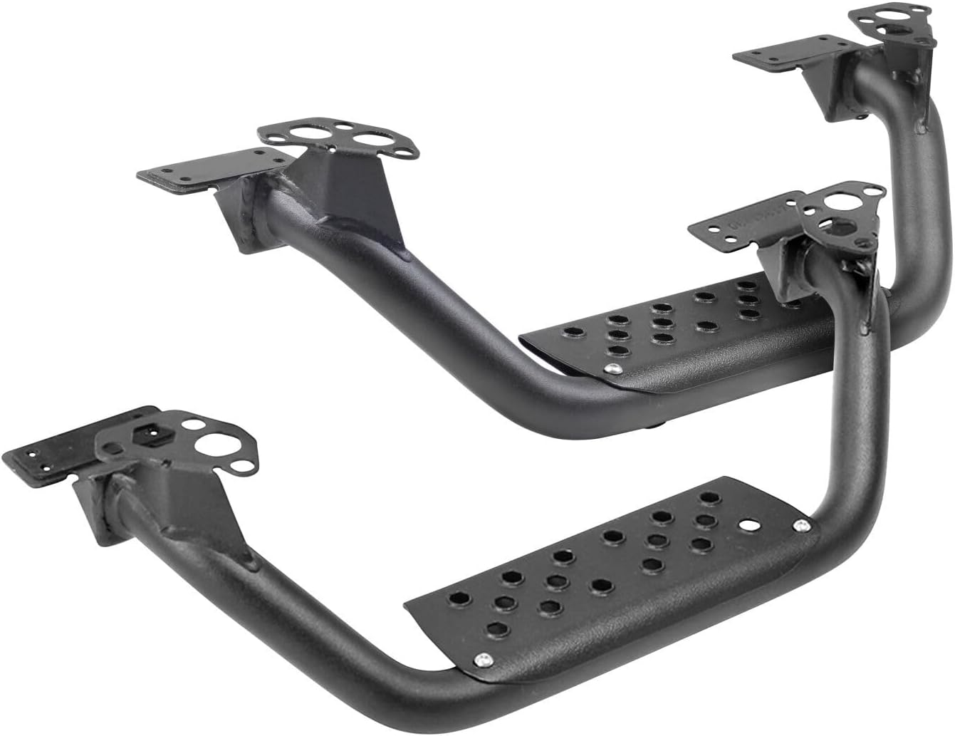 Go Rhino Dominator Xtreme D6 4" Drop Steps | Mild Steel, Textured Black | D6410000T | Fits Go Rhino Dominator Xtreme D6 SideSteps