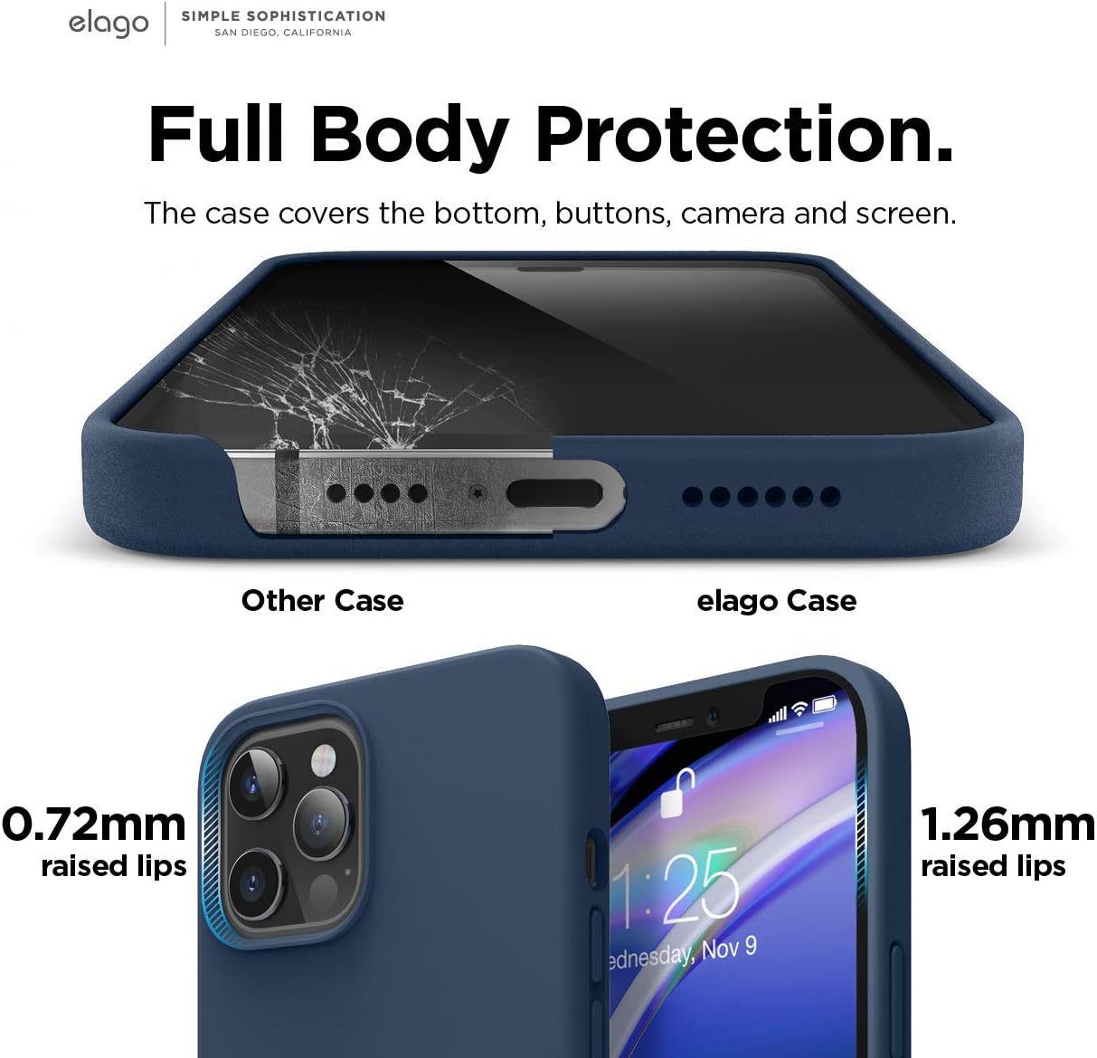elago Premium Liquid Silicone Case for iPhone 12 Mini Lavender