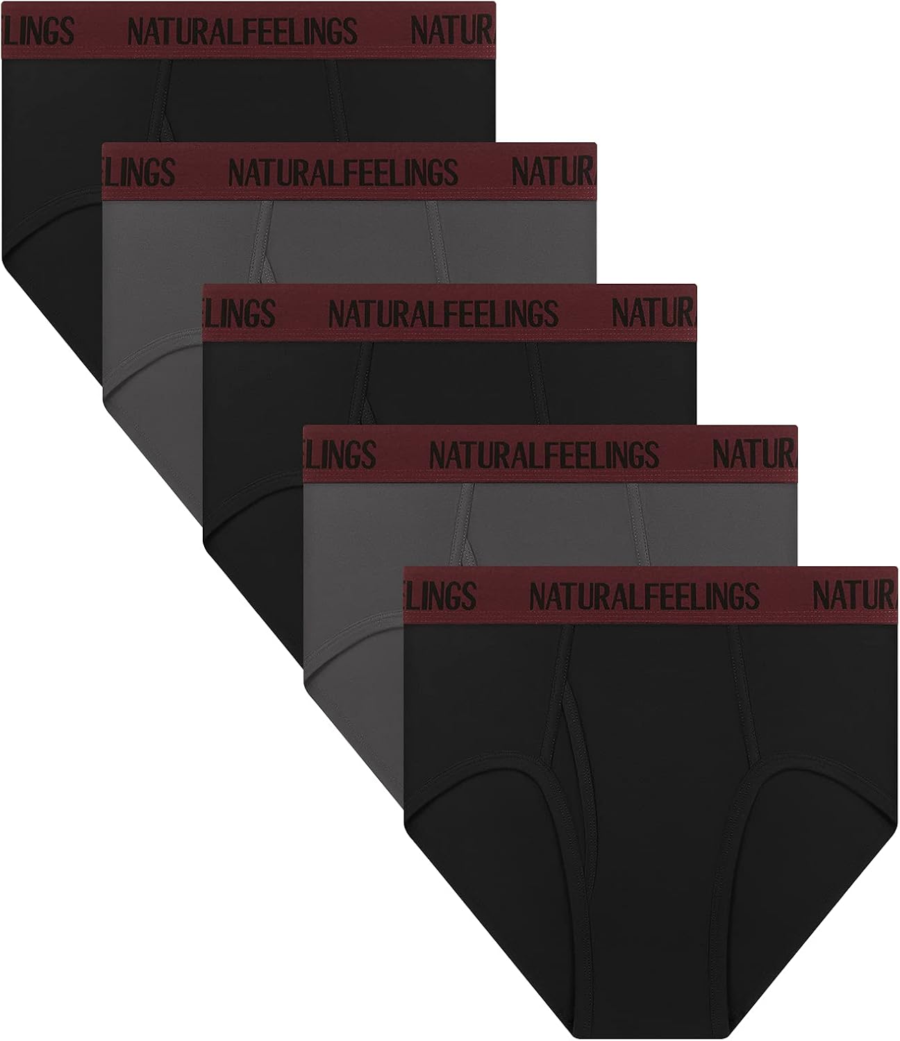 Natural Feelings Men's Briefs Underwear Multipack Mens Cotton Full Rise Briefs with Comfort Waistband S M L XL XXL…