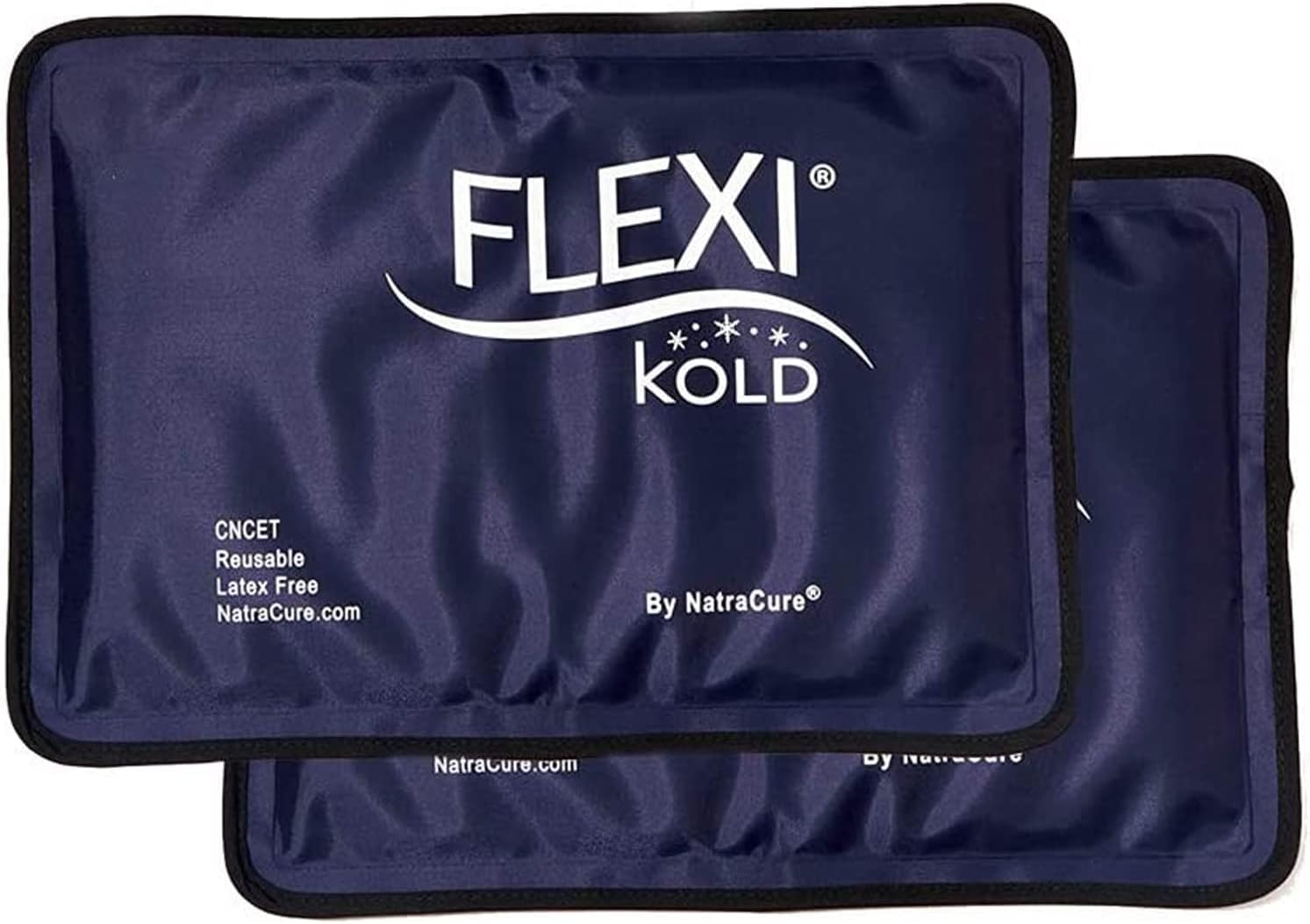 FlexiKold Gel Ice Packs (Standard Large: 10.5" x 14.5") for Injuries Reusable, Back Pain Relief, Knee Wrap, After Surgery, Ice Pack for Knee, Shoulder - 6300-COLD by NatraCure